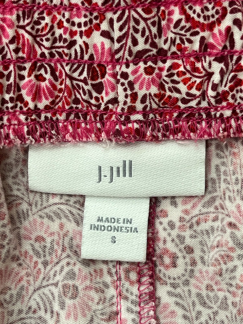 J. Jill Pink Paisley Cropped Pants Size Small - Picture 4 of 8